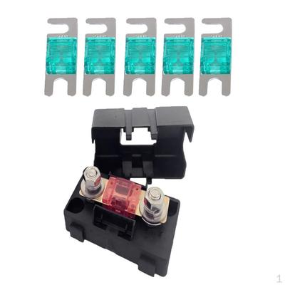 5pcs 30A Car Audio ANL Power Cable Connection Part W / Box Block