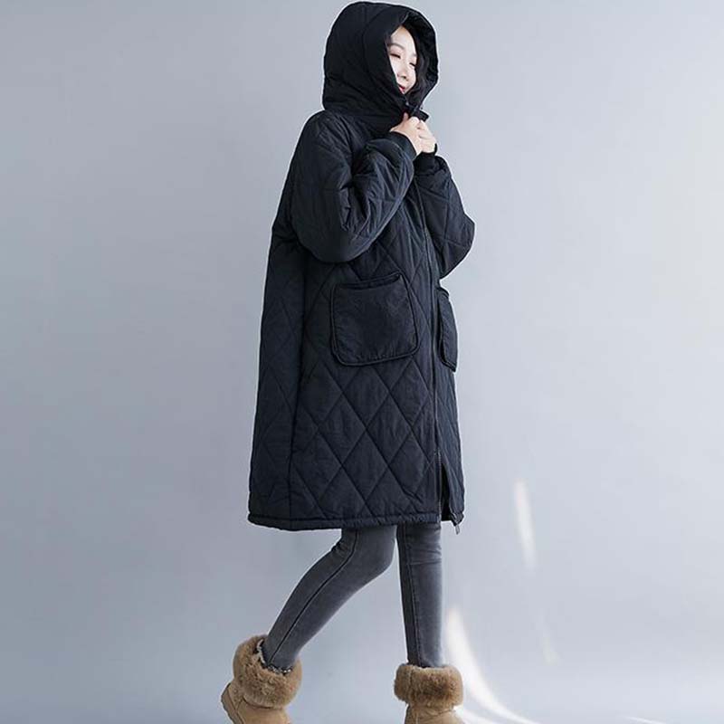 Mantel für Damen Verdickt Herbst Winter Windjacke Übergröße Wasserdicht Lässige Jacke