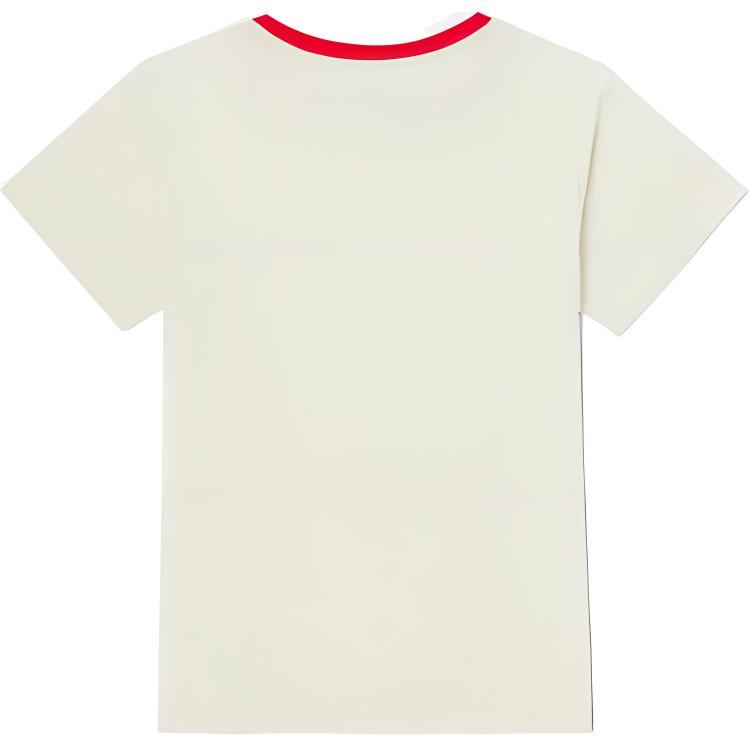 Logo Embroidered Round Neck Pullover Short Sleeve Regular T-Shirt Women tops LWT004271200096A02711