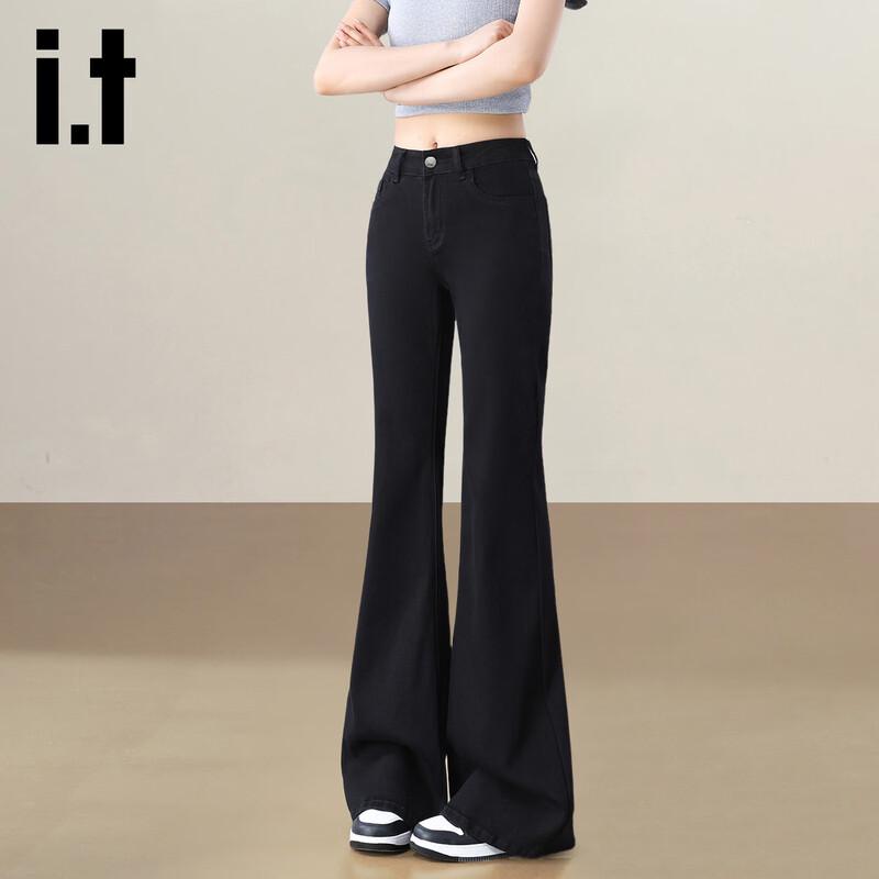 izzue it Women s High-Waist Slim-Fit Flared Jeans S