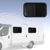 25.59x16.54in RV Windows Aluminium Alloy Rounded Sliding Windows Sealed Waterproof UV Resistant Slid