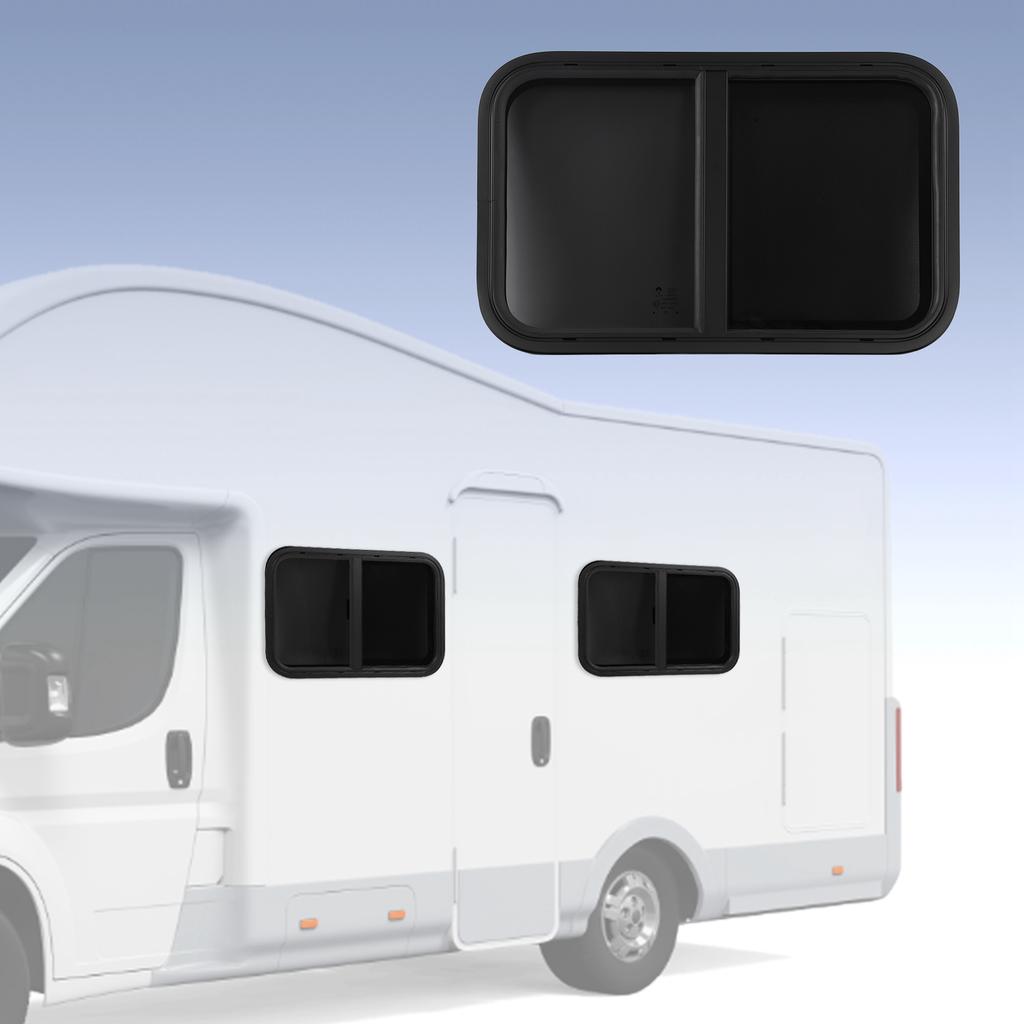 25.59x16.54in RV Windows Aluminium Alloy Rounded Sliding Windows Sealed Waterproof UV Resistant Slid