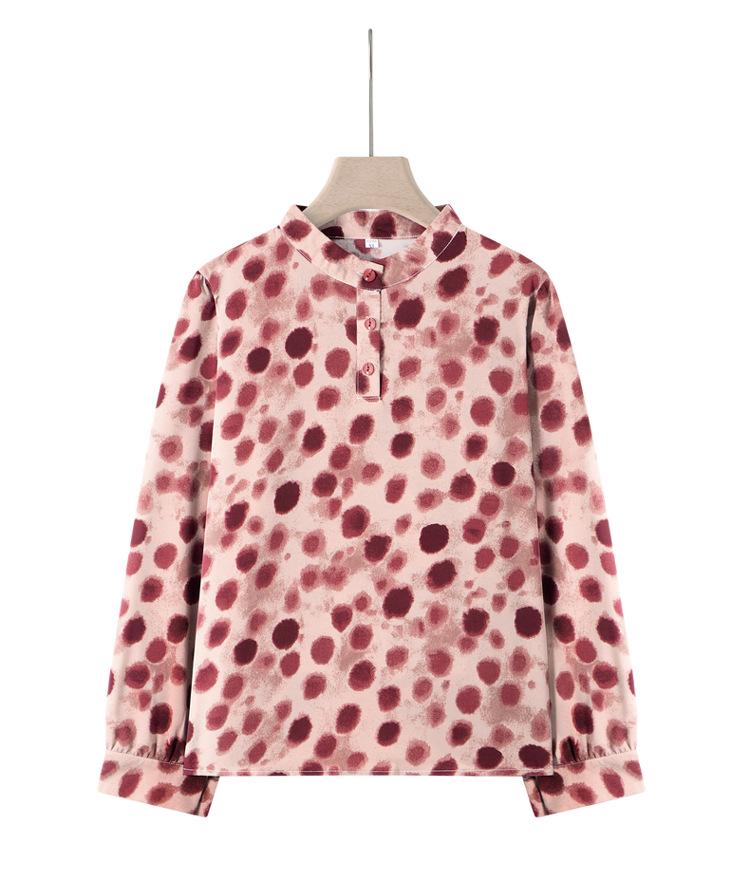 Versatile Floral Slim-fit Long-sleeve Top for Middle-aged and Elderly Women - Plus Size Mother's Wear Pullover
