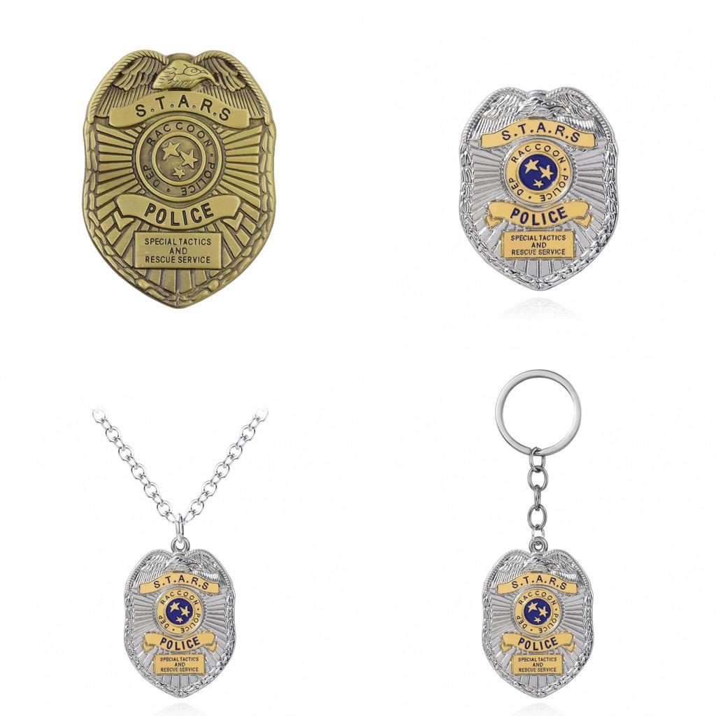 Evil Resident Raccoon City Eagle Badge Necklace With Alloy Material Fans For