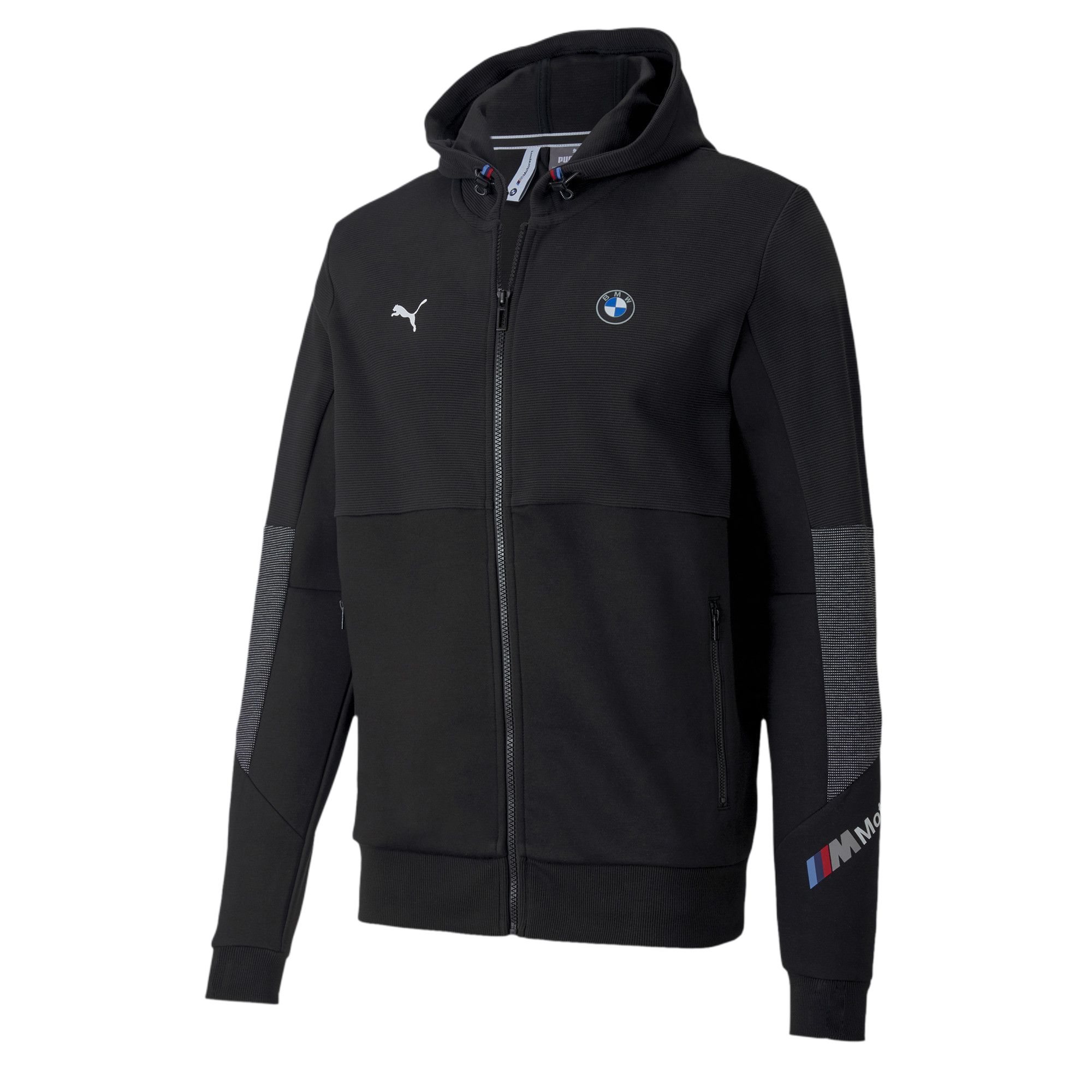 Puma X BMW Motorsport Color Block Zip-Up Hoodie Men jackets 598001-01 S