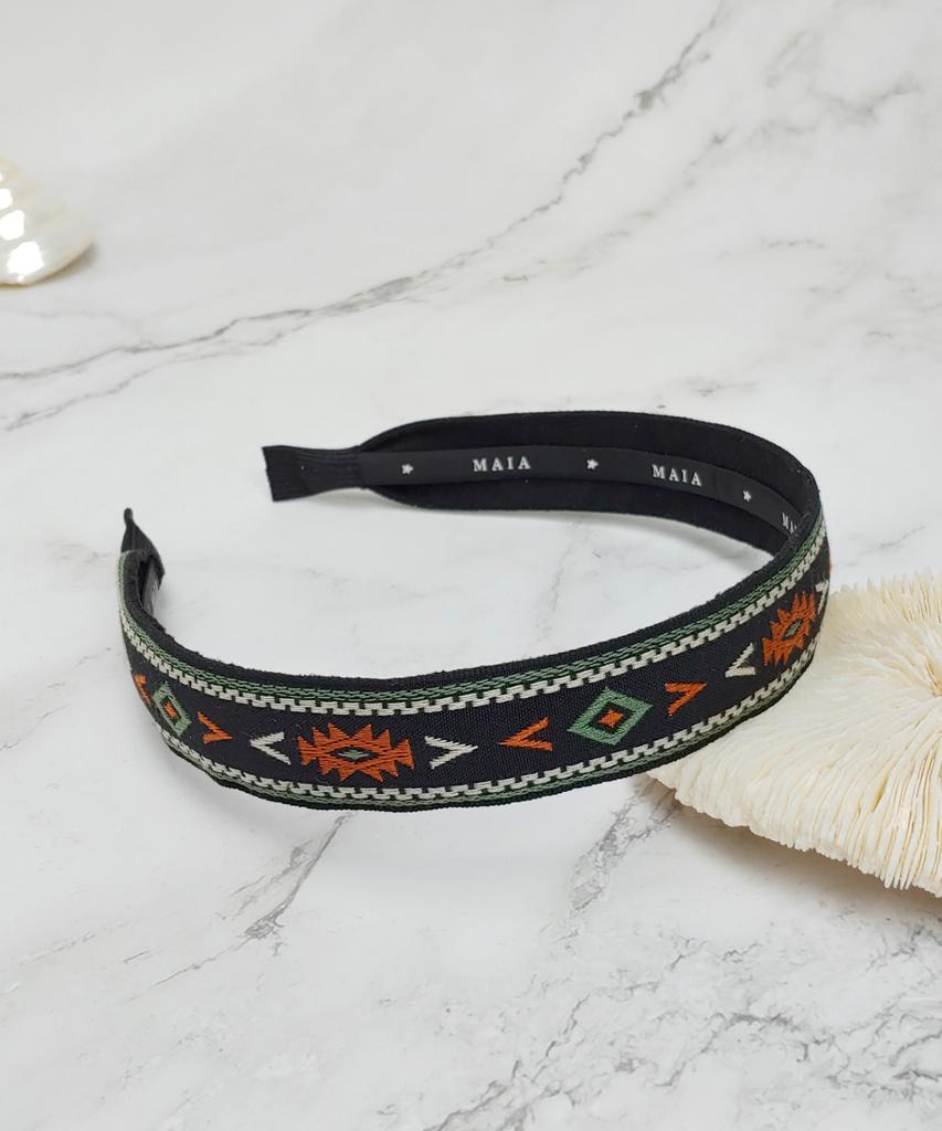 Maia Inca Headband-Black