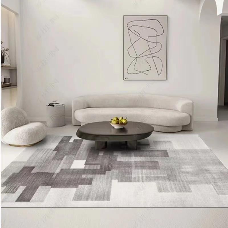 Modern Simple Living Room Decoration Carpet Large Area Soft Lounge Rug Gray Nordic Rugs for Bedroom Washable Anti-slip Floor Mat