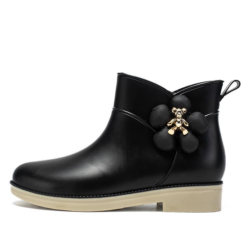 Women's Korean Style Waterproof Short Rain Boots - Outdoor Rubber Shoes