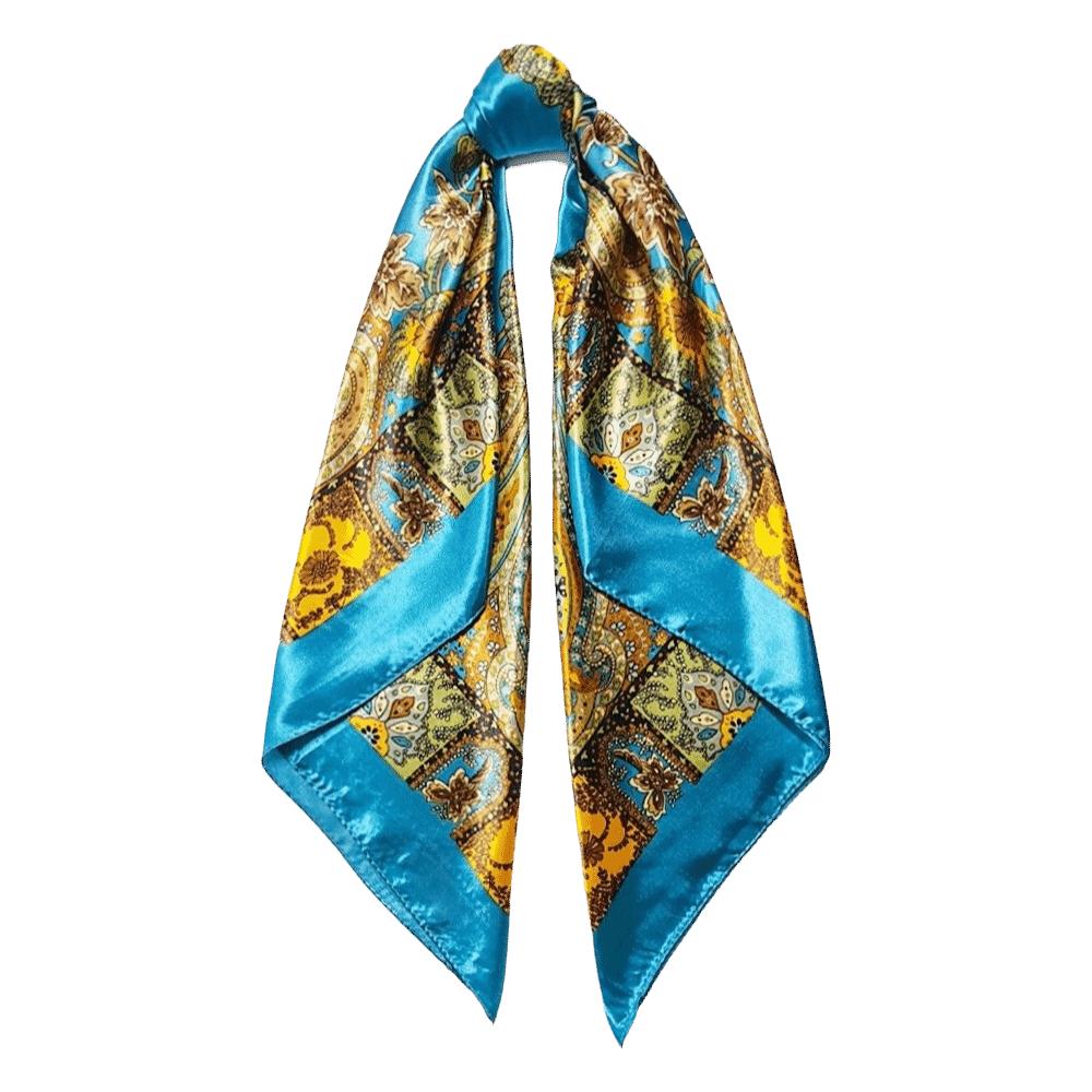 Bohemian Printed Women's Scarf 90x90cm Neckerchief Hijab Fashion Muslim Headscarf Hair Wrap
