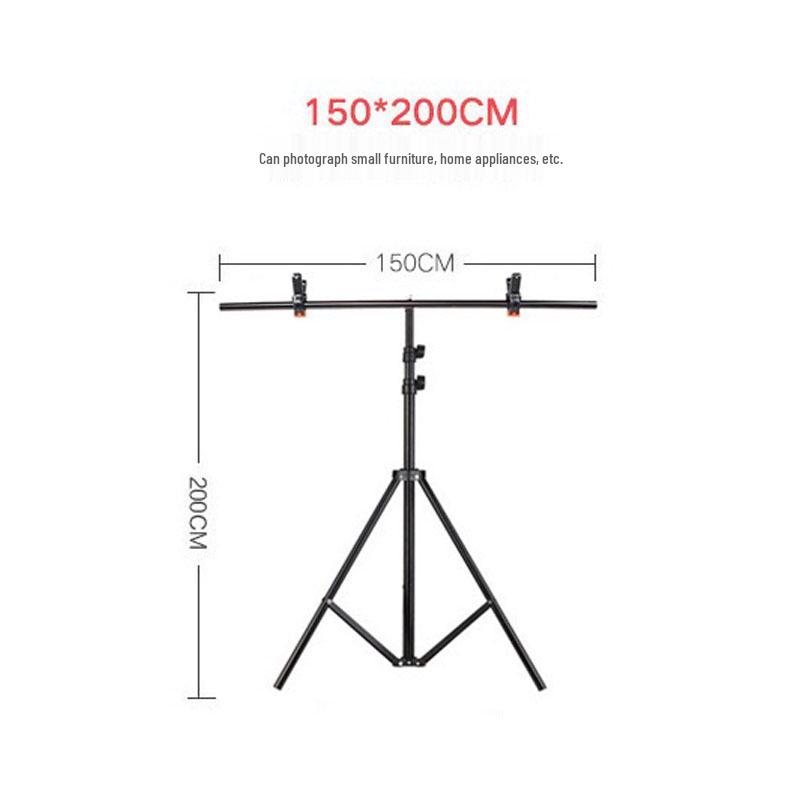 T-Shaped Bracket Background Stand for Photography and Live Broadcast