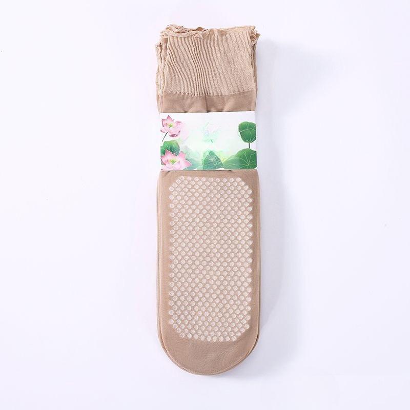 10 Paar Damen Sommer Ultra Dünner Stil Lockere Öffnung Weite Öffnung Ohne Fuß Anti Hängen Draht Ältere Röhrensocken