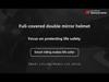 168 Dual Lens Electric Motorcycle Full Helmet