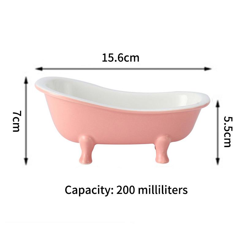 Cute Bathtub Cocktail Glass Ceramics Bowl American Bar Party Drinkware Mixed Wine Glasses Creative Dessert Cake Smoothie Cup