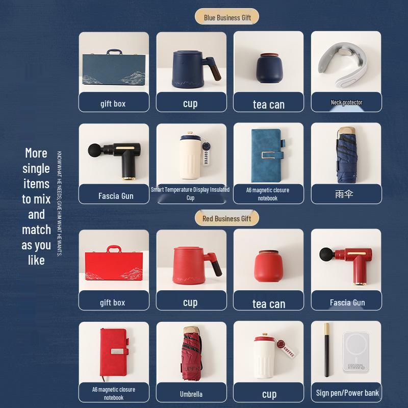 High-End Logo Tea Set for Company Meetings & Corporate Gifts