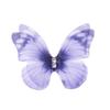 50pcs Gradient Color Organza Fabric Butterfly Appliques 3D Dreamy Simulation Mesh Butterfly Patch 5CM Double-layer