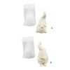 Dwarf Santa Decoration 3D Candle Mould DIY Candle Epoxy Mold Handmade Candles Aroma Wax Soap Molds for Decorations