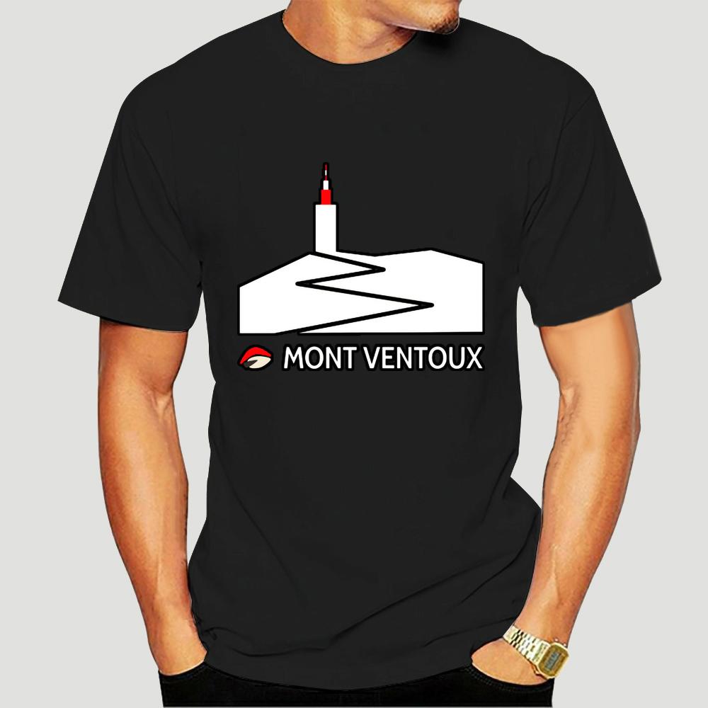 Mont Ventoux T shirt mont ventoux cycling ventoux bike riding - Men s Summer Cotton Graphic Tee S