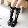 Ballet Inspired Lace Trim Leg Warmer for 3-13Y Girls Stretchy Ribbed Cuffs Soft Combed Cotton Leggings Accessories