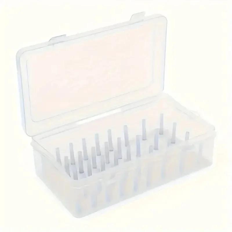 

42 Axis Needle and Thread Box Household Storage Box Multi Functional Transparent Needle and Thread Set Thread Box Sorting білий