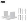2pcs Plastic Sliding Bottom L-Guide Floor Guide Replacement For Sliding Barn Door Hardware Clip Door Hardware Accessories