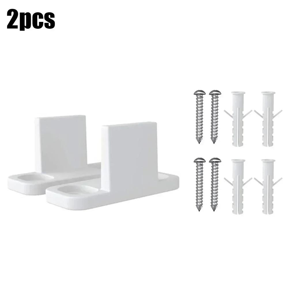 2pcs Plastic Sliding Bottom L-Guide Floor Guide Replacement For Sliding Barn Door Hardware Clip Door Hardware Accessories