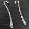 5pcs Vintage DIY Bookmark Charms Flower Antique Silver Plated Zinc Alloy Charms Pendant for Bookmarks Metal Jewelry Accessories
