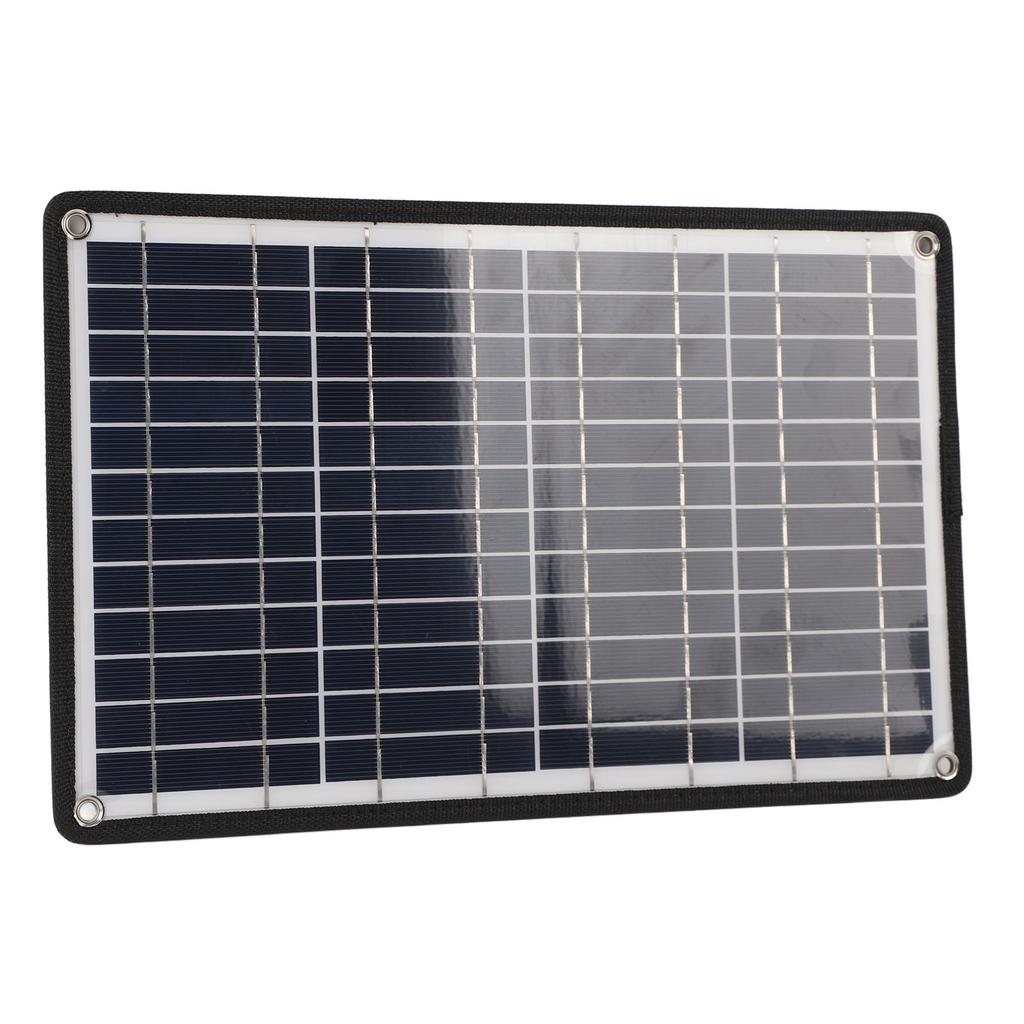 12W 5V Tragbares Solarpanel Effizientes Dual-USB-Solarpanel-Ladegerät für Mobiltelefon Notlicht Solarpumpe