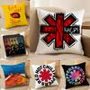 Red Hot cChili Peppers Pillow Case DoubleSided Plush Sofa Cushion Covers Organic Breathable Invisible Zipper