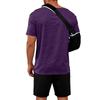 Men's Color - Recovery Gown, -away Short Sleeves, Full-open Front, Side Button Design.