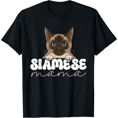 Siamese Cat Mom Siamese Mama T-Shirt for Men Women