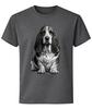Basset Hound Hundeporträt Unisex T-Shirt Niedliches Haustierliebhaber Geschenk T-Shirt