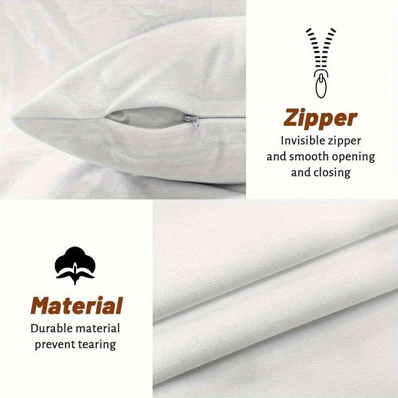 Pillow case, 2D fox embroidery, realistic design, cozy