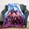 1pc Harry Potter Flannel Throw Blanket - HD Printed Lightweight Soft Warm All-Season Blanket for Sofa, Bed, Travel, Camping 032