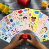 8/16/24 Sheets Make A Face And Dress Up Stickers For DIY Your Own Stickers For Rewards Birthday Gift