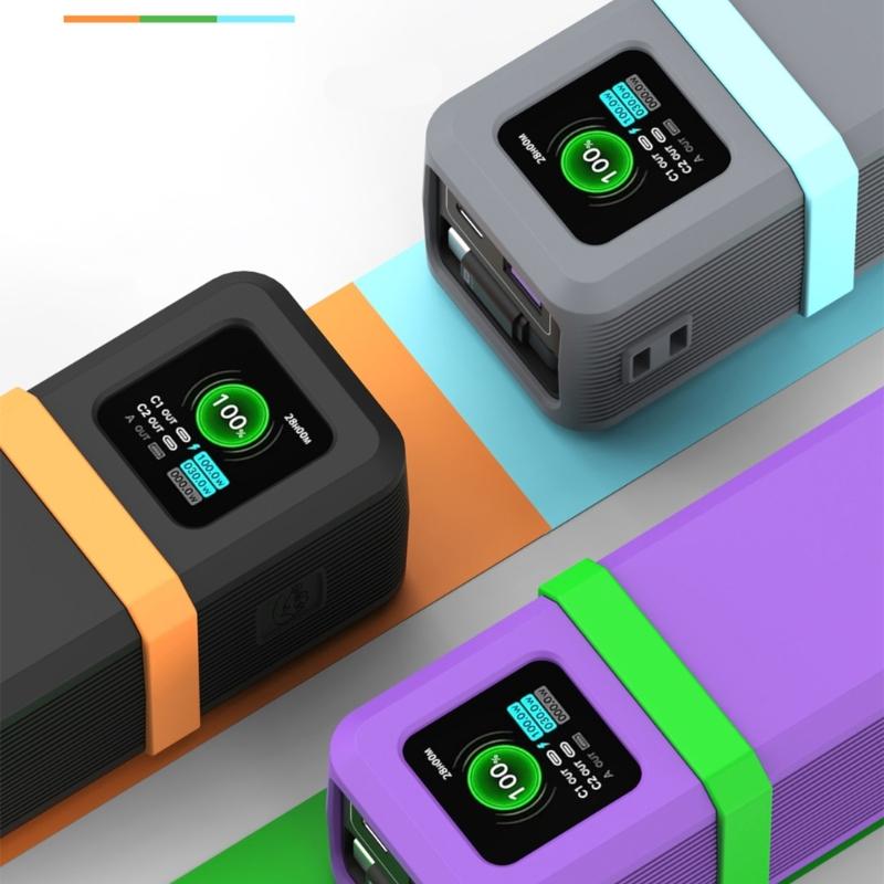 Flexible Silicone Protective Cover For 165W Charging Adapter Case with Cable Dustproof Easy Installation Case