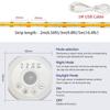 Clearhill Motion Sensor COB LED 5V USB Strip Light, 5M, Warm White 3000K, Daytime and Night Modes, 4 Timer Off Modes, 320 LEDsM, 8mm Wide, for DIY