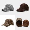 Vintage Leopard And Zebra Print Baseball Cap With Extended Brim For Casual Outdoor Sun Protection