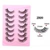 7 Pairs of Thick Fried Hair Models, Natural Curled Eyelashes, European and American Exaggerated False Eyelashes 2026