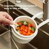 Sink Drain Basket Hanging Bag Faucet Dishwashing Sponge Storage Shelf Kitchen Supplies Sink Non Perforated Hanging Basket Kitchen Accessories