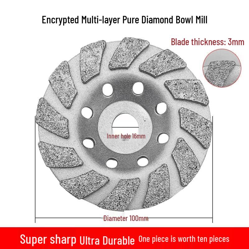 

100mm Diamond Bowl Grinding Wheel