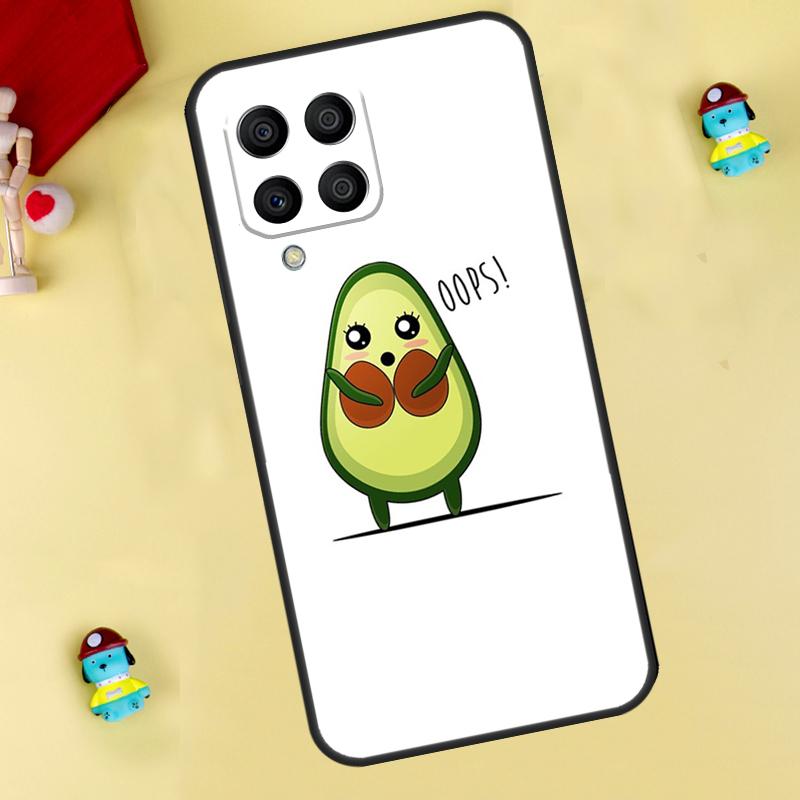 Süße Cartoon-Avocado Fitness-Hülle für Samsung Galaxy M35 M55 M15 M11 M12 M13 M14 M06 M16 M36 M56 M31 M53 M32 M52 M34 M54