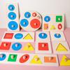 Montessori Edukacyjna Puzzle Drewniane Zabawki dla Niemowląt Tablica Manipulacyjna Wczesna Edukacja Zabawka Sensoryczna Zabawka do Nauki dla Dzieci Małych Dzieci Przedszkolnych