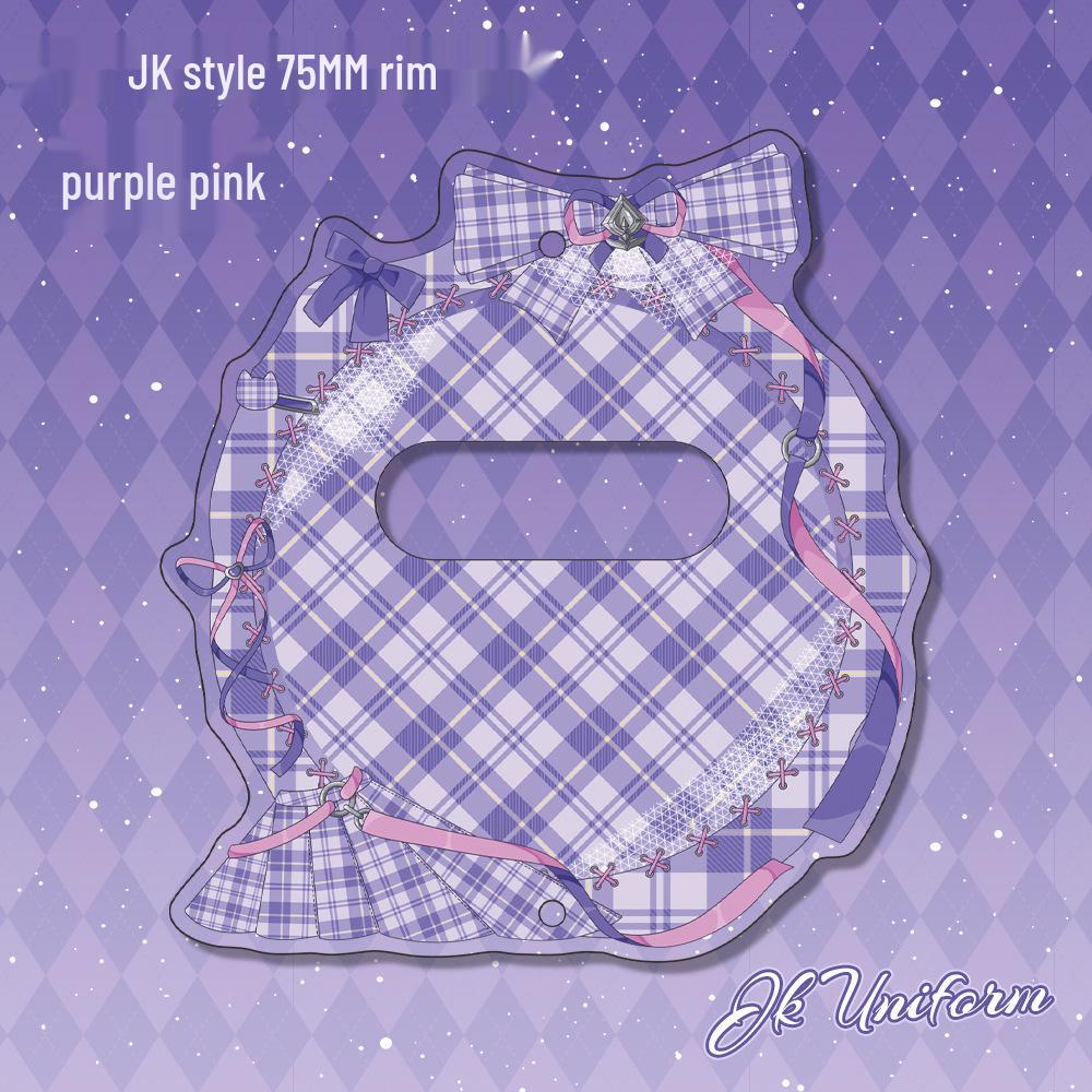 Gumi 75mm JK Style Acrylic Badge Display Stand and Protective Cover 75mm Badge Frame