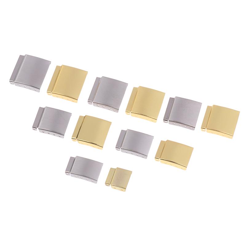 1 Stück Silber/Gold 12-22 mm Stahl Uhrenarmband Armband Verlängerungsverschluss Verlängerung Mit Stufengurt Zubehör Für Uhrenreparatur
