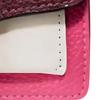 New COACH Tabby Cow Leather Card Holder, Coin Purse Women's Burgundy & Pink & White 1614-B4QYU