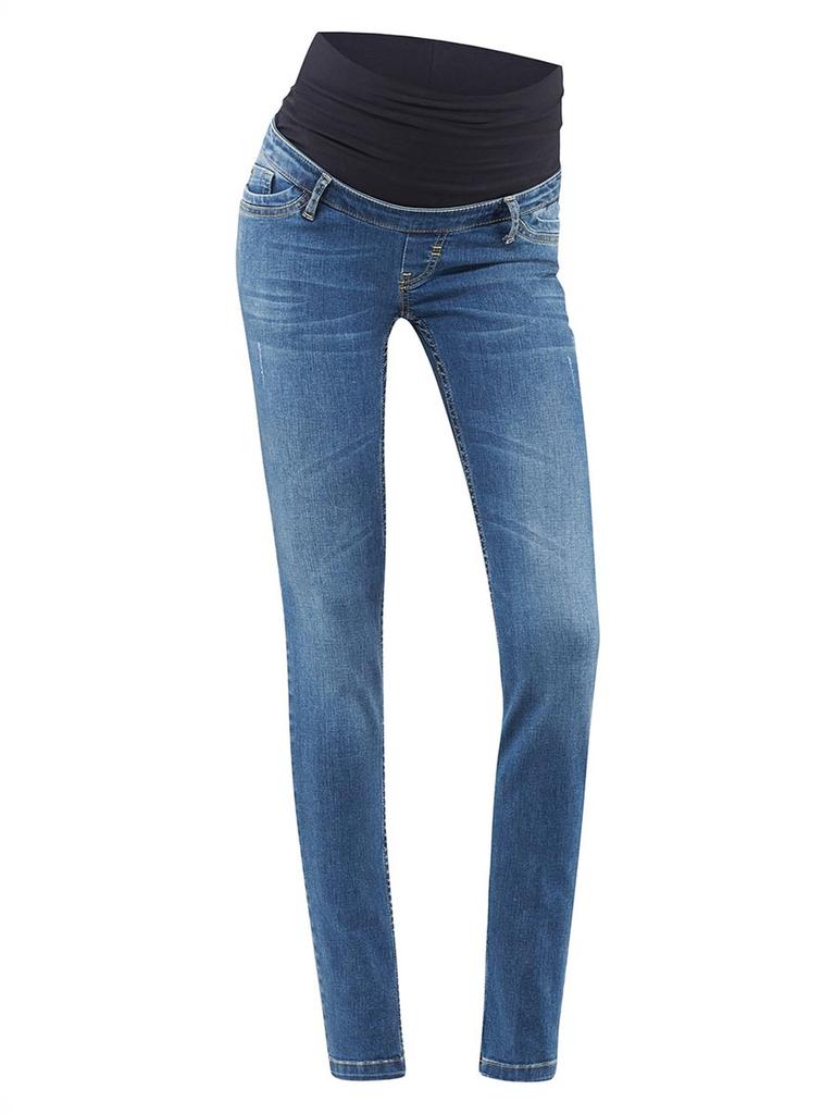 Damskie Spodnie Ciążowe Jeansowe Niebieskie Bellybutton Maternity