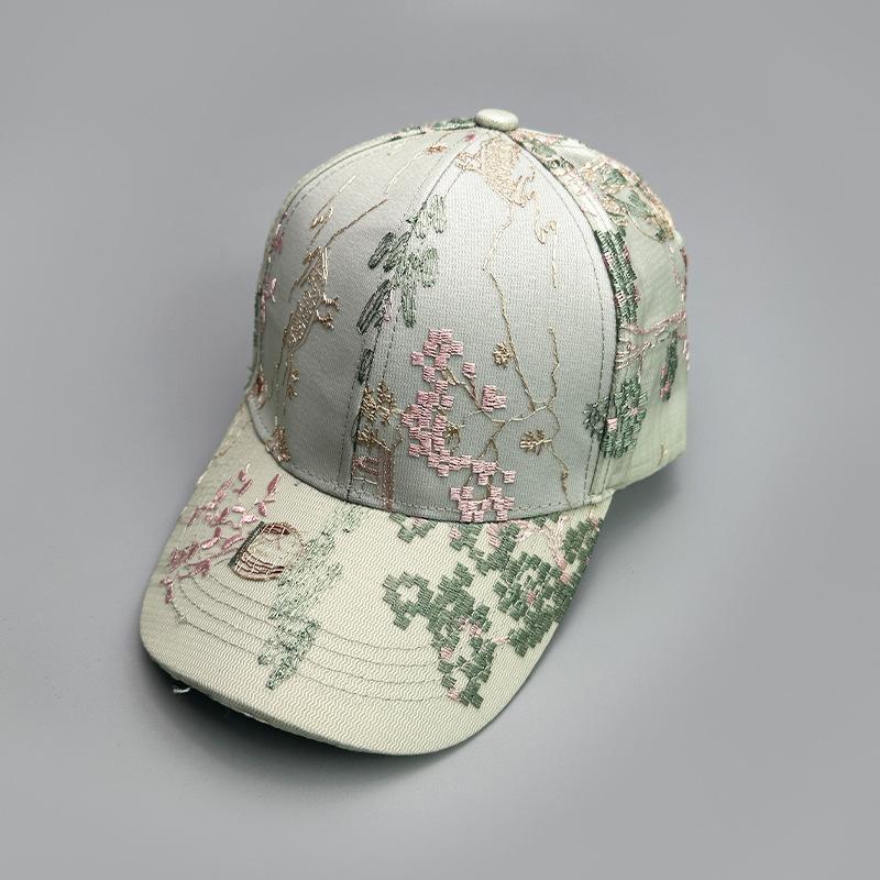 Printed Antique Baseball Cap Women'S Elegant Sunshade Breathable Fashion Outdoor Cap