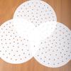 100pcs Bamboo Steamer Liner Perforated Air Fryer Parchment Paper