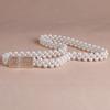 Pearl Woven Elastic Waist Seal Ladies Elastic Thin Belt, Women'S Dress Decorative Waist Chain