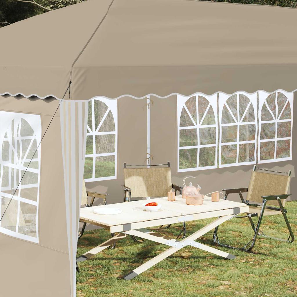 Pop Up Party Tent 575 X 289 X 245 Cm Cream